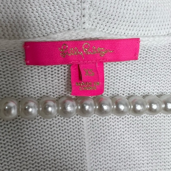 Lilly Pulitzer Corner Cardigan Resort White - Picture 6 of 8